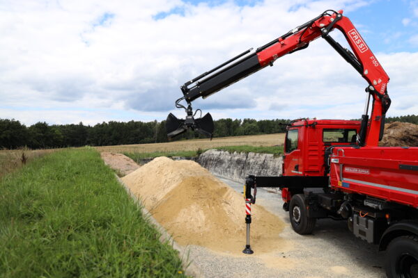 Fassi Ladekran F150A.2.23 e-dynamic auf MAN TGM 18.320, 4x4 TRS 520 – Bild 7