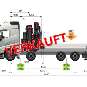 DEMO-Fahrzeug VOLVO FH540, 8x2 mit Fassi Ladekran F1050R.2.9 - VERKAUFT  !!